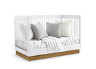 Bianca White with Acorn (1509) 13-James Acrylic 4-in-1 Convertible Crib