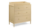 Natural Sandstone (1544) 10-Serena 3 Drawer Dresser with Changing Top and Interlocking Drawers