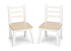 White and Natural (1189) 3-Chelsea Table and Chair Set