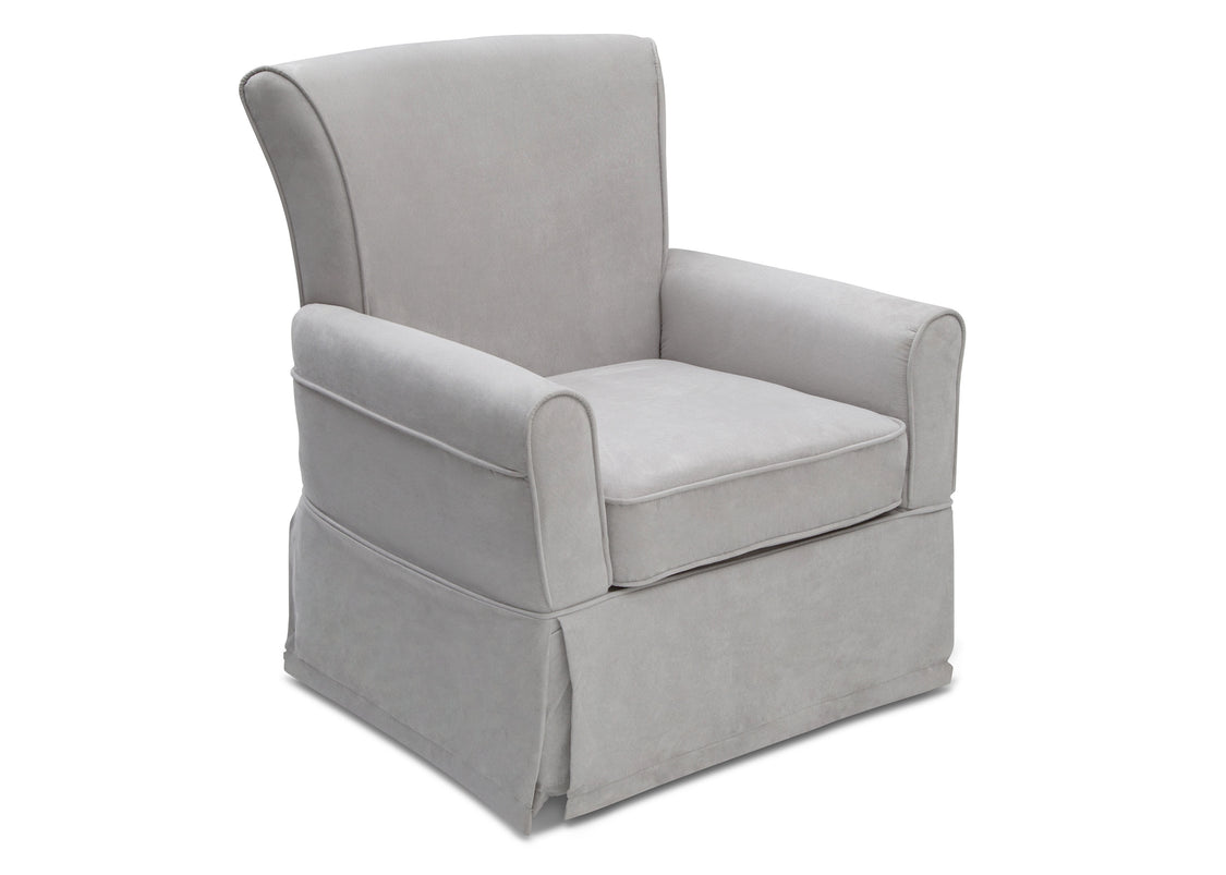 Gray armchair on a white background