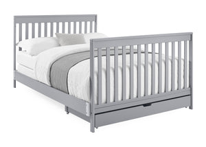 Grey (026) 15-Mercer 6-in-1 Convertible Crib with Storage Trundle