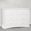 White (100) 4-Bentley 6 Drawer Dresser