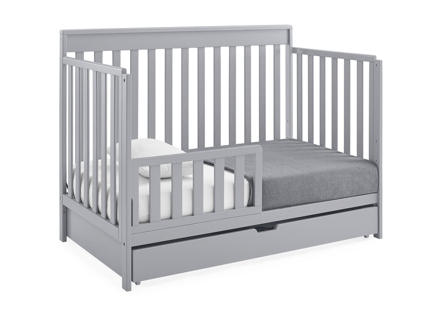 Grey (026) 16-Mercer 6-in-1 Convertible Crib with Storage Trundle