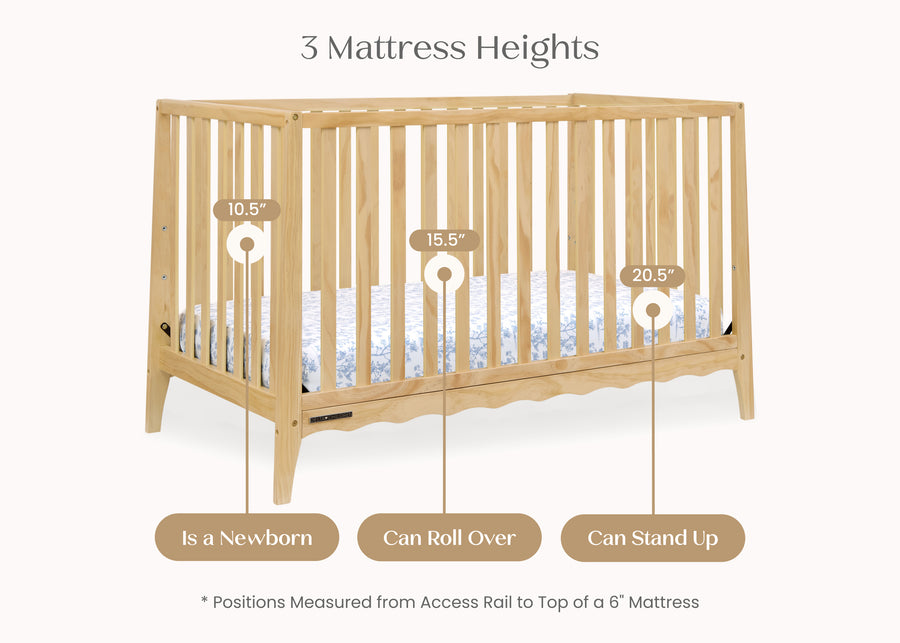 Natural (746) 21-Lulu 5-in-1 Convertible Crib