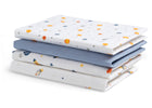 Space Exploration (3235) 10-100% Cotton Flannel Baby Receiving Blankets - 4 Pack