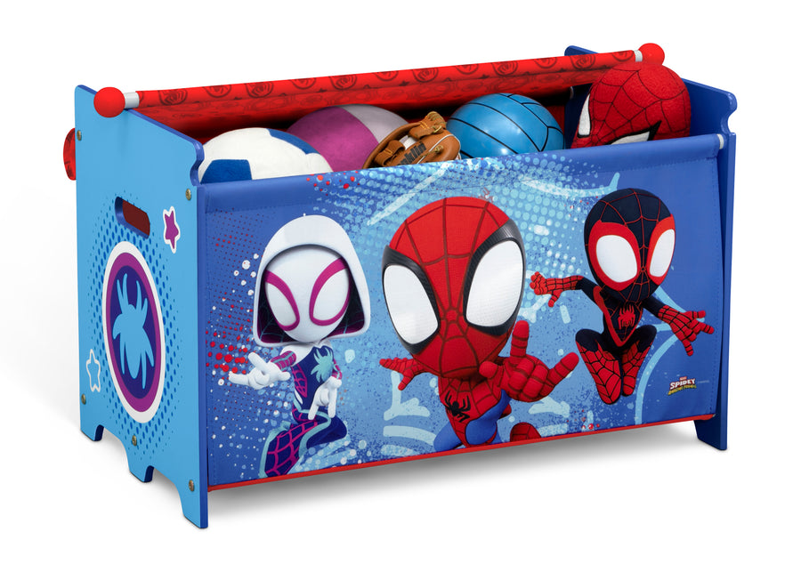 Spider-Man (1164) 2-Spidey and His Amazing Friends Toy Box with Retractable Fabric Top