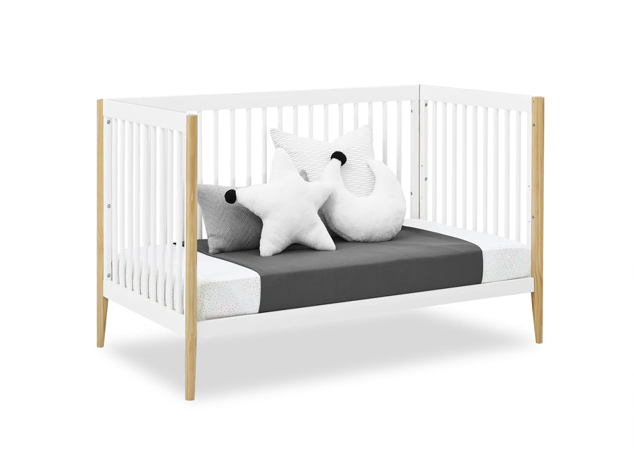 Bianca White with Natural (123) 50-Casey 6-in-1 Convertible Crib