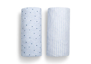 Blue Stars & Stripes (2242) 4-babyGap Blue Stars & Stripes 100% Organic Cotton Crib Sheets - 2 Pack
