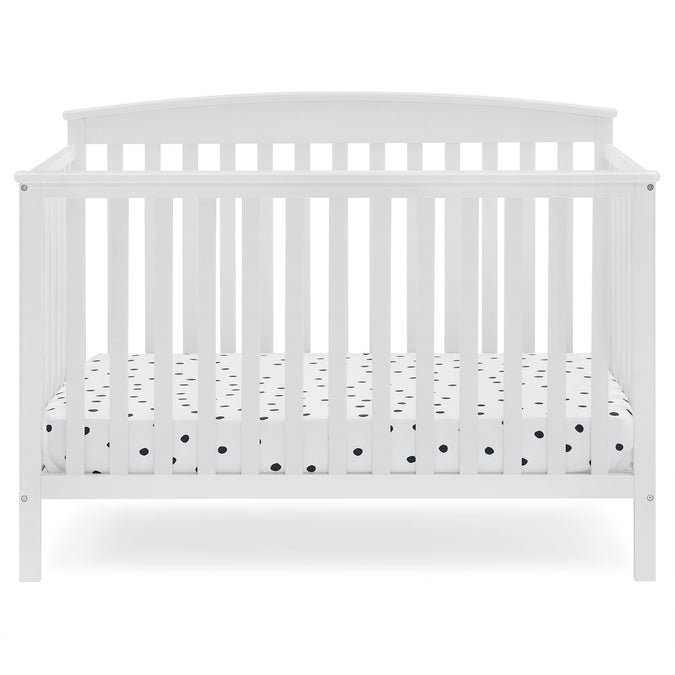 DCB: Bianca White (130) 34-Hanover 6-in-1 Convertible Baby Crib