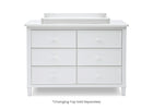 White (100) 2-Haven 6 Drawer Dresser with Interlocking Drawers