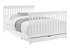 Bianca White (130) 22-Mercer 6-in-1 Convertible Crib with Storage Trundle