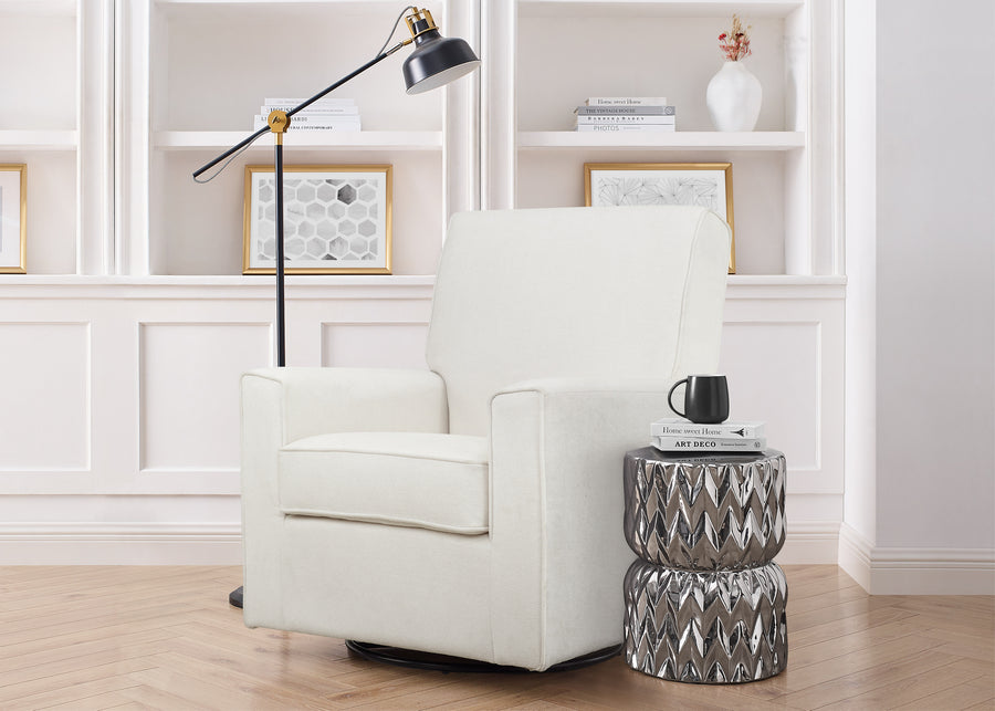 Light Cream (778) 10-Sophie Nursery Glider Swivel Chair with LiveSmart Fabric