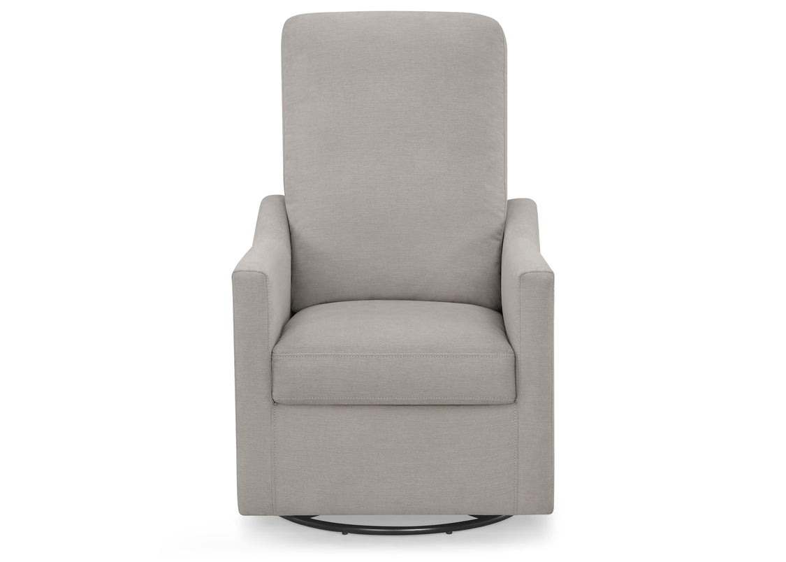 Gray recliner chair on a white background