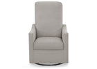 Gray recliner chair on a white background 22-Andie Nursery Glider Swivel Chair with LiveSmart Fabric