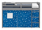 Stars (3207) 8-Bed Tent - Curtain Set for Twin Loft or Bunk Bed (Bed Sold Separately)