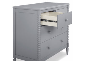 Grey (026) 14-Saint 4 Drawer Dresser with Changing Top