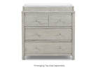 Rustic Mist (1373) 8-Cambridge 3 Drawer Dresser with Interlocking Drawers