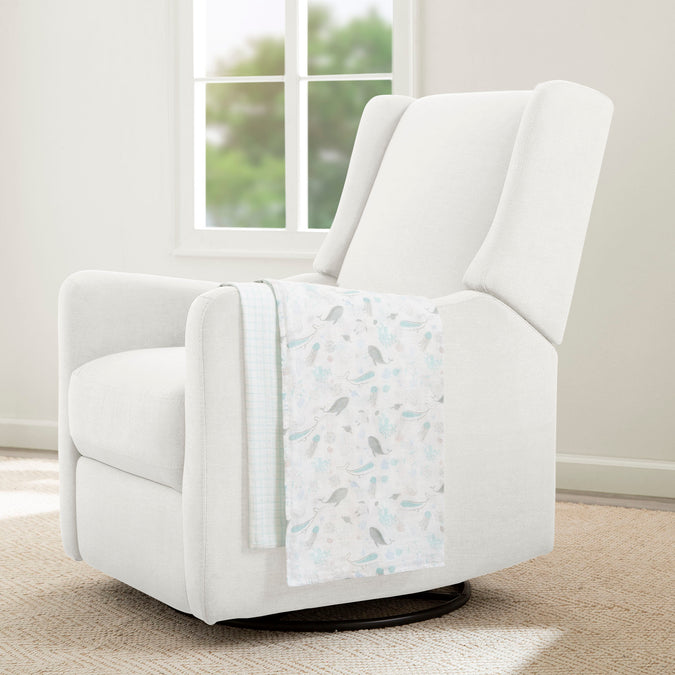 Sea Life (3236) 5-100% Cotton Muslin Baby Receiving Blankets - 2 Pack