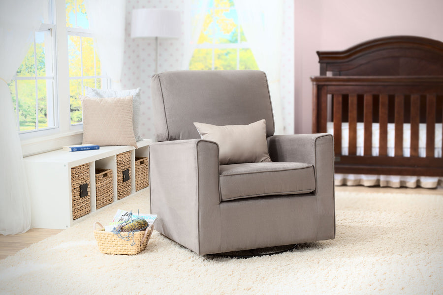 Graphite (018) 6-Ava Upholstered Glider