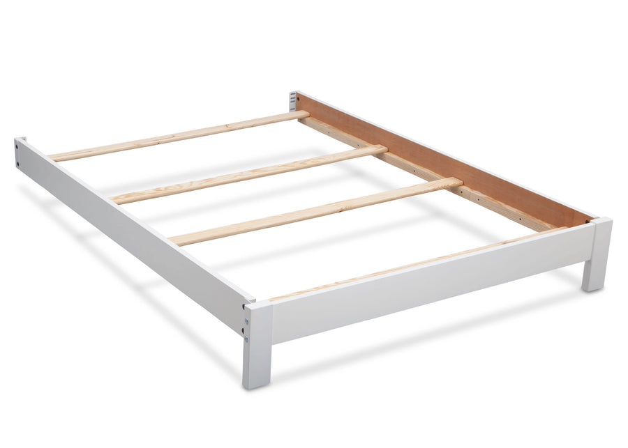 Bianca White (130St) 9-Full Size Platform Bed Kit (for 4-in-1 Cribs)