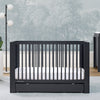 Black Crib 23-Cassie 4-in-1 Convertible Crib with Underdrawer