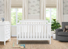 White (100) 9-Gateway 4-in-1 Convertible Crib