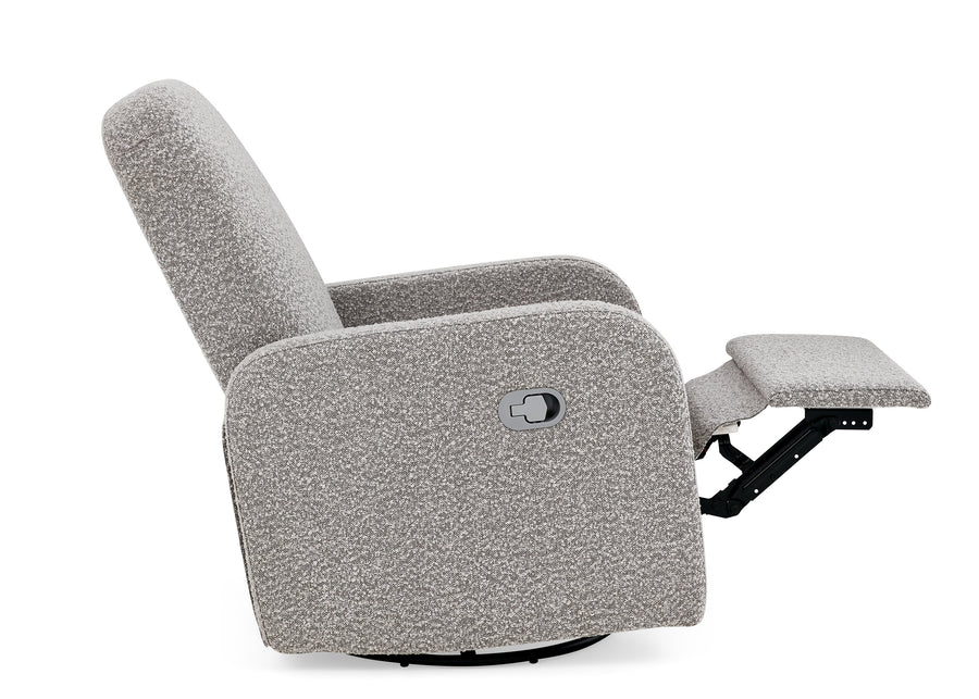 Grey (1557) 12-Teddy Nursery Swivel Recliner