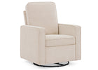 Almond (1542) 9-Noah Upholstered Swivel Glider