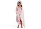 Pink Cat (1261) 3-Kids Hooded Bath Towel with Pockets