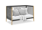 Charcoal Grey with Natural (1410) 13-Casey 6-in-1 Convertible Crib