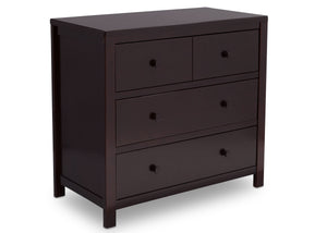 Dark Chocolate (207) 4-3 Drawer Dresser with Interlocking Drawers
