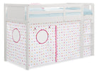 Dots (960) 22-Bed Tent - Curtain Set for Twin Loft or Bunk Bed (Bed Sold Separately)
