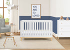 Bianca White with Natural (123) 18-Frankie 4-in-1 Convertible Crib