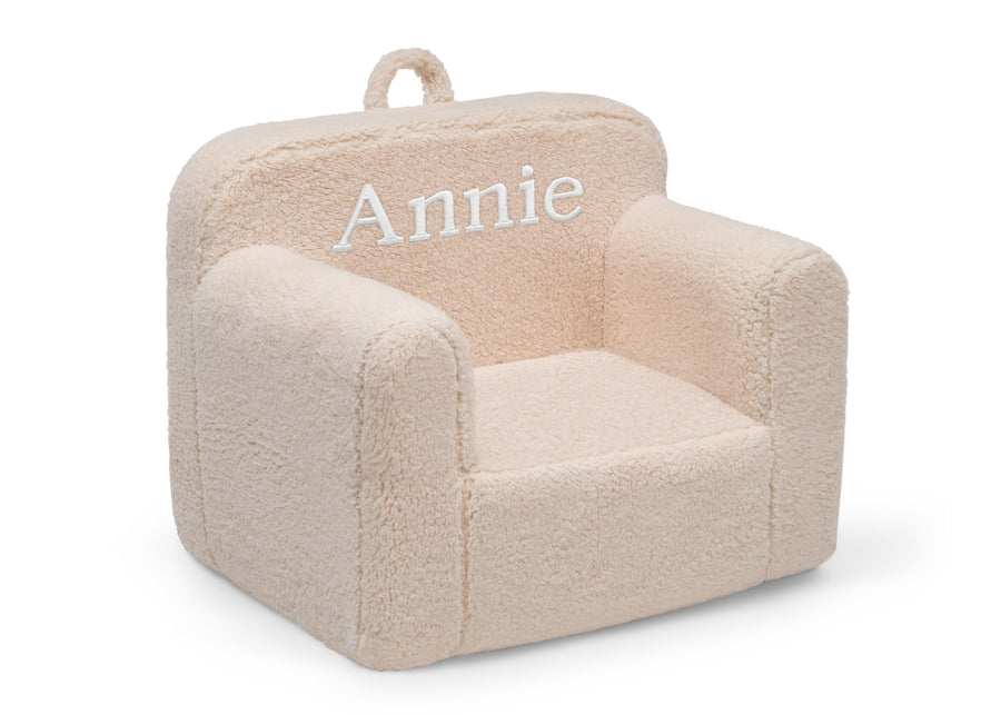 Cream Sherpa (5030) 35-Personalized Cozee Sherpa Chair for Kids