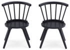 Midnight Grey (1360) 5-Windsor 2-Piece Chair Set