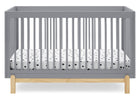 Grey with Natural (1359) 2-Poppy 4-in-1 Convertible Crib