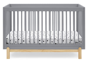 Grey with Natural (1359) 2-Poppy 4-in-1 Convertible Crib