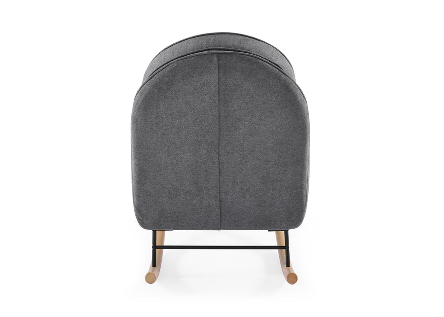 Stone Grey with Black & Natural (1420) 5-Ella Rocker with LiveSmart Evolve Fabric