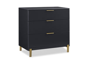 Midnight Grey with Melted Bronze (1361) 14-Hendrix 3 Drawer Dresser