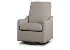 Gray recliner chair on a white background 12-Kenwood Nursery Glider Swivel Rocker Chair