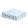 DCB: Blue Botanicals (3035) 12-100% Cotton Muslin Baby Receiving Blankets - 2 Pack