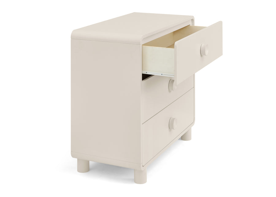 Soft Beige (1560) 11-Ari 3 Drawer Dresser with Changing Top