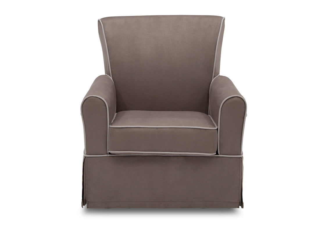 Gray armchair on a white background