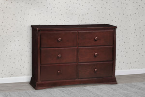 Black Cherry Espresso (607) 5-Bentley 6 Drawer Dresser