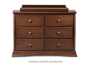 Chocolate (204) 14-Bentley 6 Drawer Dresser