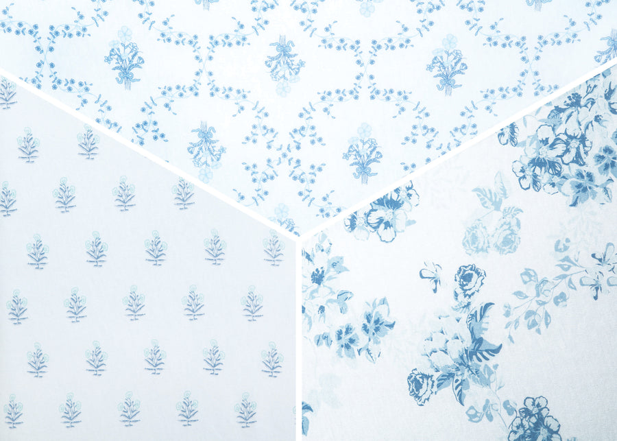 Blue Botanicals (3035) 4-100% Organic Cotton Fitted Crib Sheets - 3 Pack