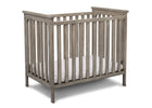 Rustic White (119) 7-Monterey Mini Crib with Mattress