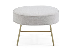 Limestone with Melted Bronze & Natural (1419) 4-Ella Ottoman with LiveSmart Evolve Fabric