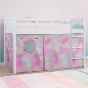 Tie-Dye (5055) 2-Bed Tent - Curtain Set for Twin Loft or Bunk Bed (Bed Sold Separately)