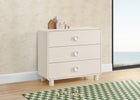 Soft Beige (1560) 1-Ari 3 Drawer Dresser with Changing Top